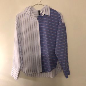 Striped Button Down Top